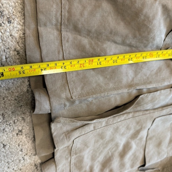 Thomas Jeffrey M Mint condition linen Men's Casual Beige Shirt Jacket- EUC - Picture 9 of 14